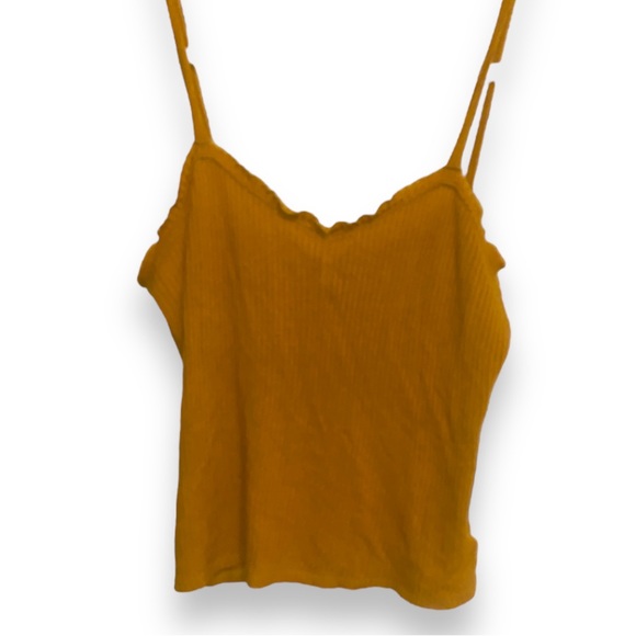 UO URBAN OUTFITTERS PROJECT SOCIAL T Mustard Yellow Rib Knit Cami Medium - Picture 2 of 6